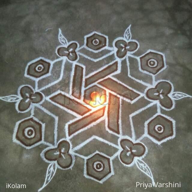 Rangoli: Dotted kolam