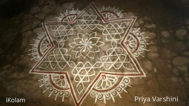 Rangoli: dotted kolam