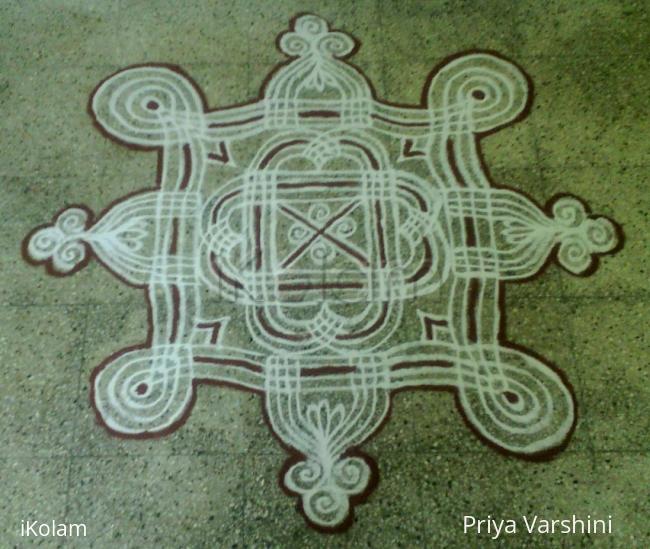 Rangoli: Padi kolam for friday.