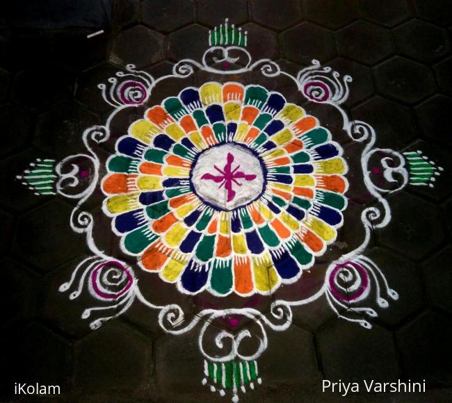 Rangoli: Freehand rangoli