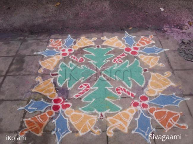 Rangoli: Christmas kolam