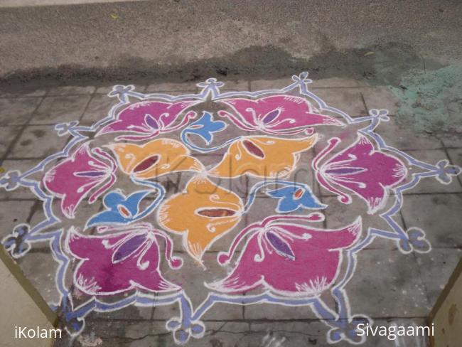 Rangoli: Kolam on Bhogi day