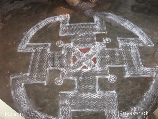 Rangoli: padikolam