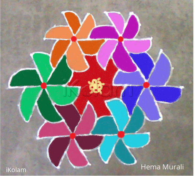 Rangoli: Margazhi kolam 18