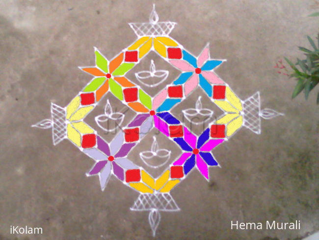 Rangoli: KARTHIGAI DEEPAM 2014