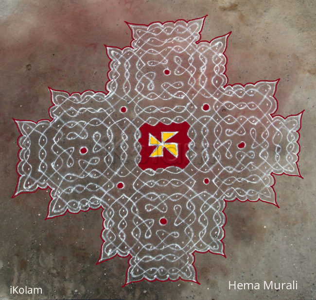 Rangoli: Pongal kolam 2