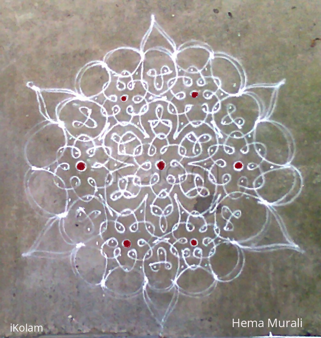 Rangoli: Margazhi kolam day1