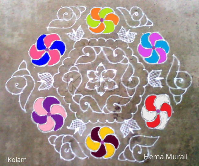 Rangoli: MARGAZHI KOLAM day5