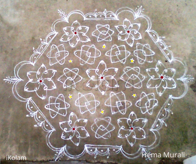 Rangoli: Margazhi kolam day7