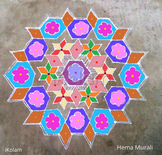 Rangoli: Margazhi kolam 12