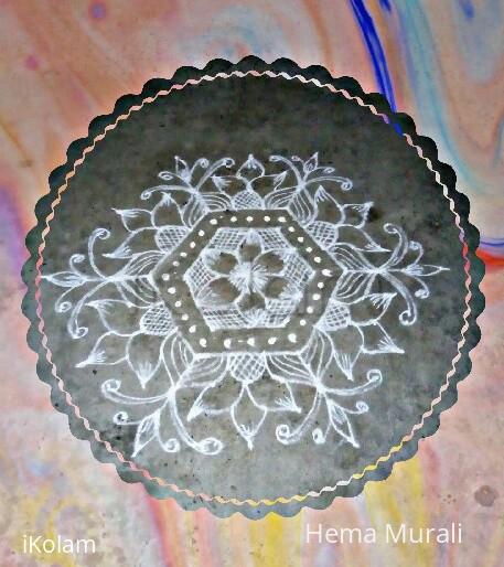 Rangoli: Margazhi day4 13 to 7 dots