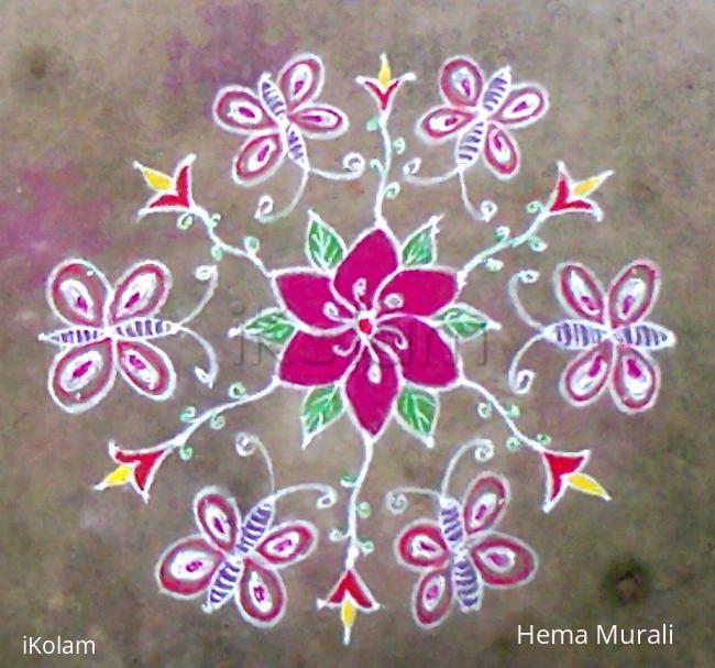 Rangoli: Kaanum pongal rangoli