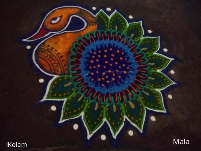 Rangoli: Freehand rangoli