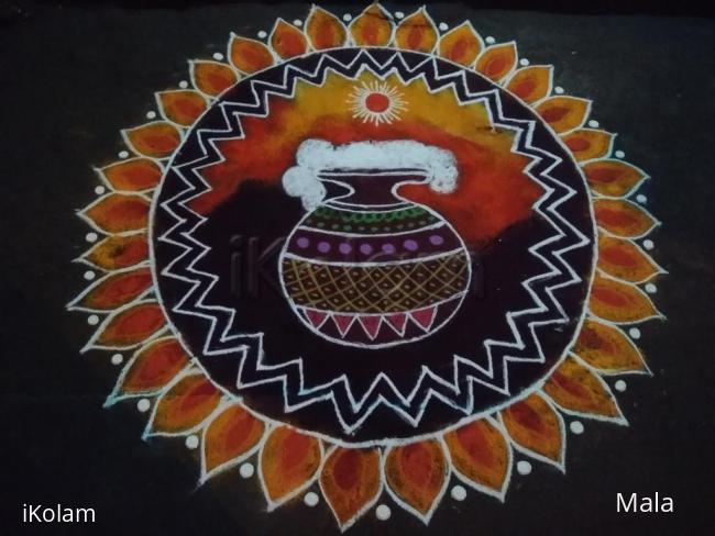 Rangoli: Freehand rangoli