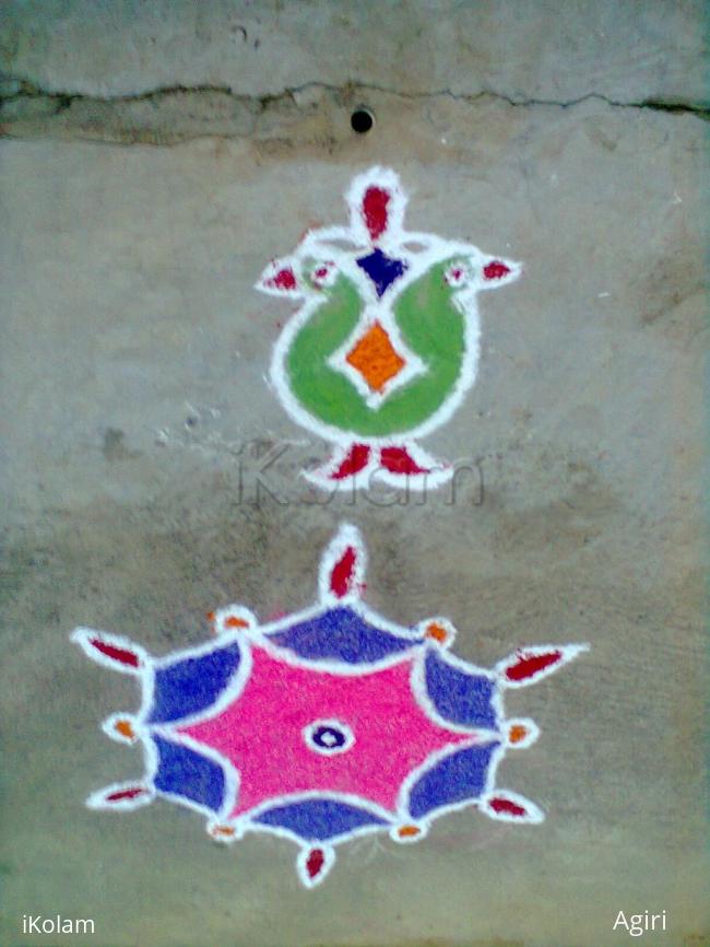 Rangoli: Deepam Kolam