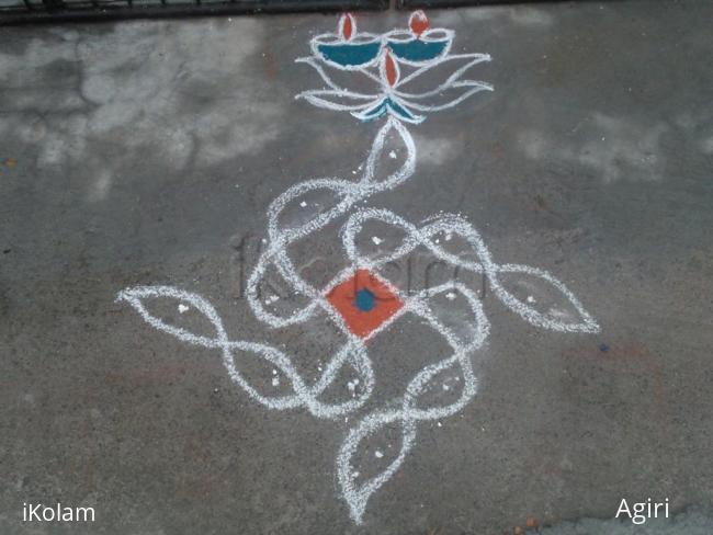 Rangoli: Rainy Day Kolam 2