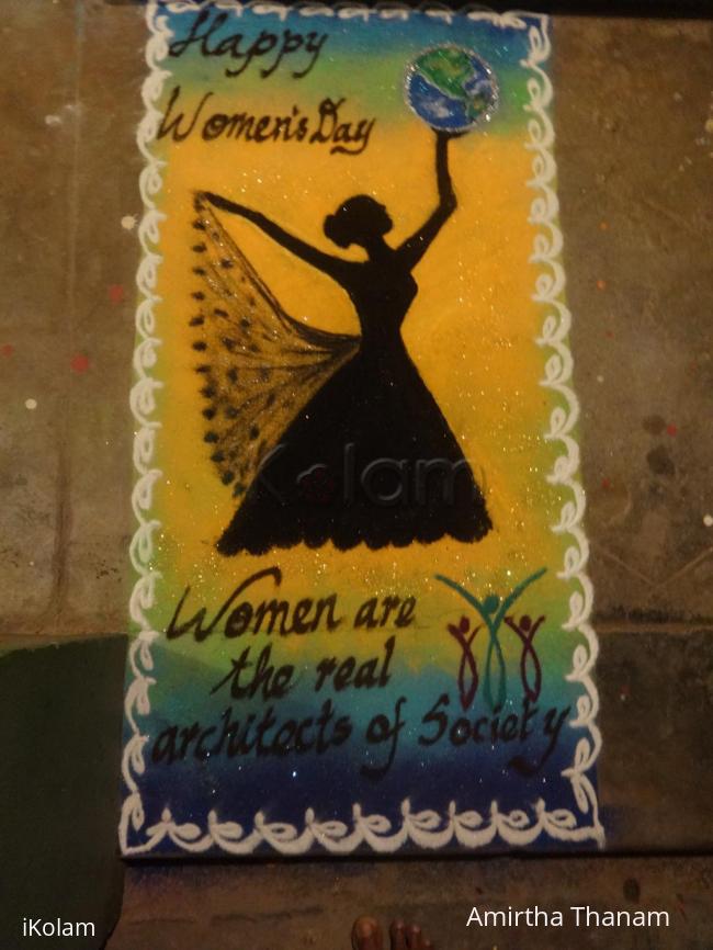 Rangoli: women's Day