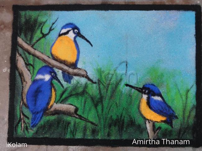 Rangoli: birds