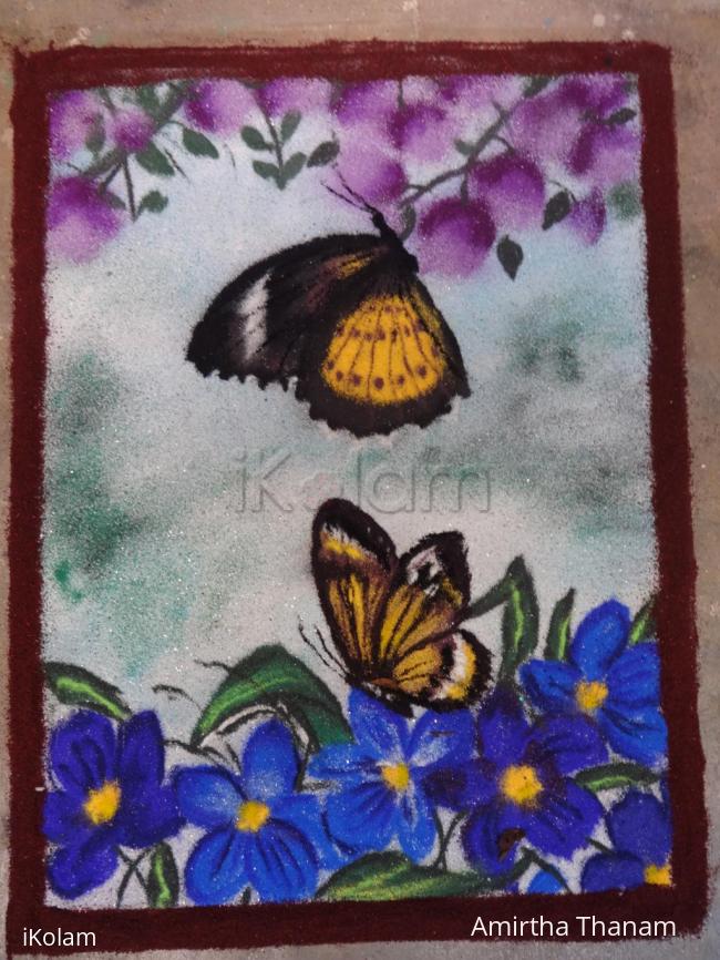 Rangoli: butterfly