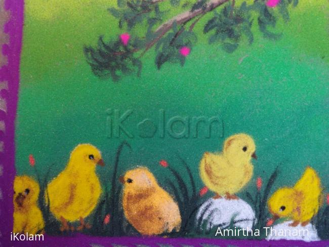 Rangoli: chicks