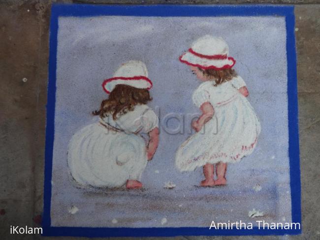 Rangoli: Babies rangoli