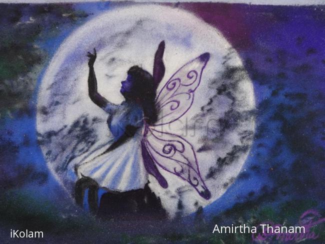 Rangoli: Angel in a dew