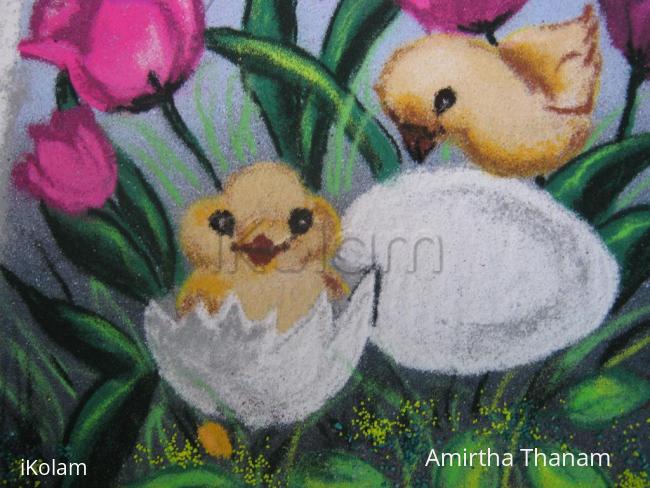 Rangoli: chicks