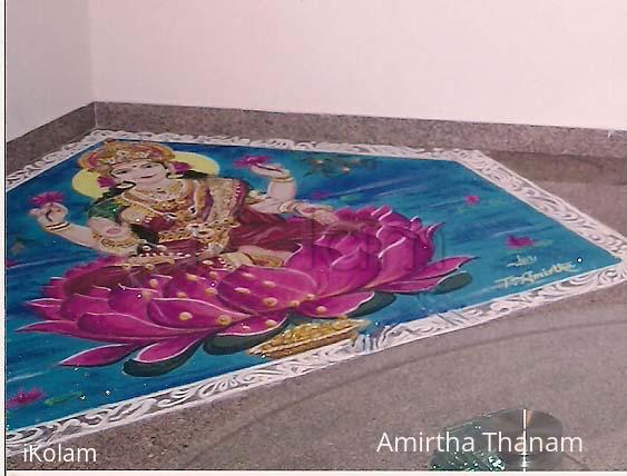 Rangoli: Goddess Lakshmi