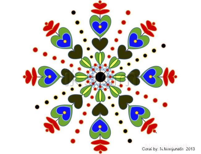 Rangoli: Free hand kolam 