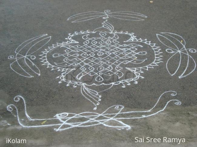 Rangoli: Krishnashtami kolam