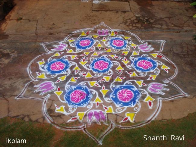 Rangoli: margali rangoli day 5.