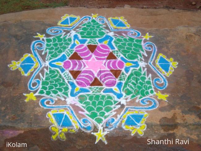 Rangoli: christmas rangoli