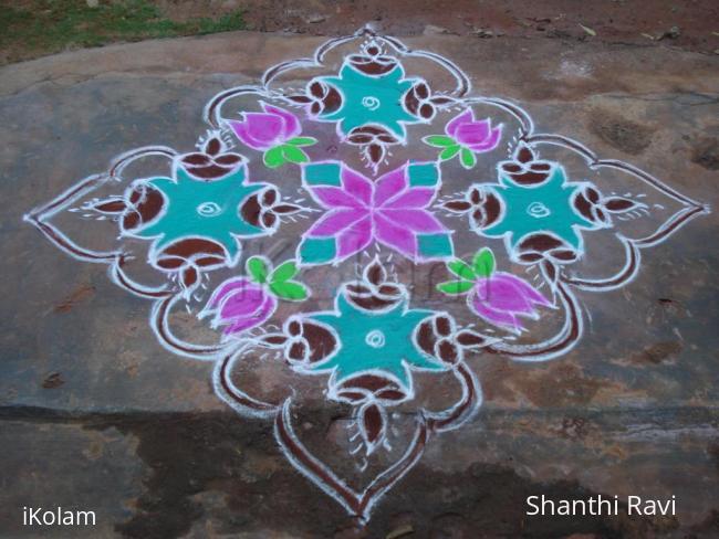 Rangoli: deepam rangoli.