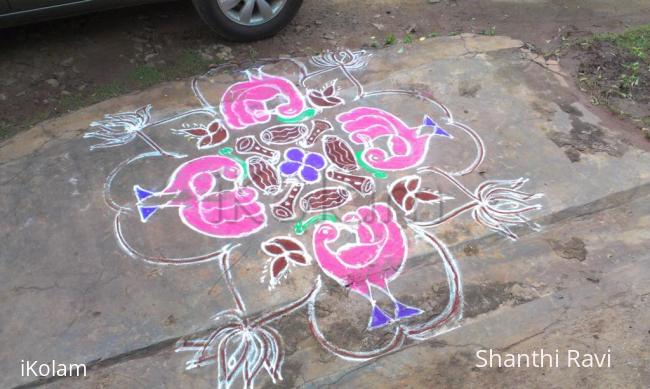 Rangoli: saraswathi pooja rangoli