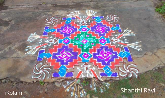 Rangoli: deepavalli rangoli