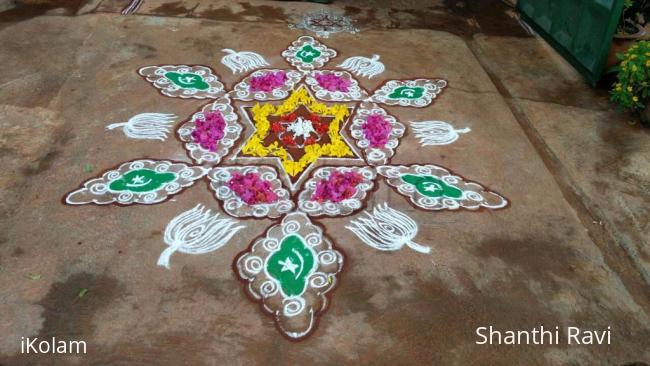 Rangoli: Eid Mubarak and Happy Onam!