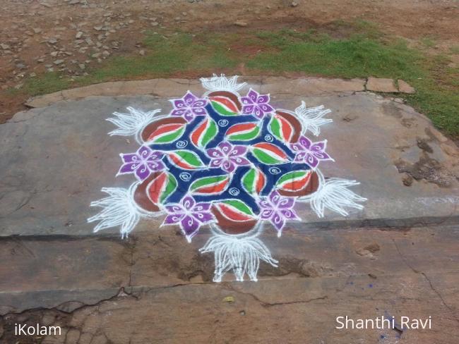 Rangoli: Republic day rangoli