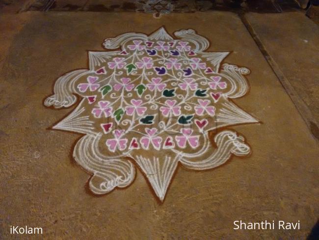 Rangoli: Valentines day Rangoli