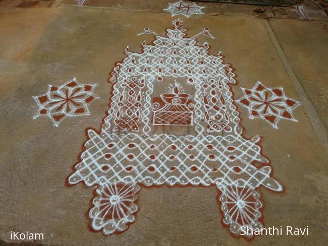 Rangoli: Chariot kolam