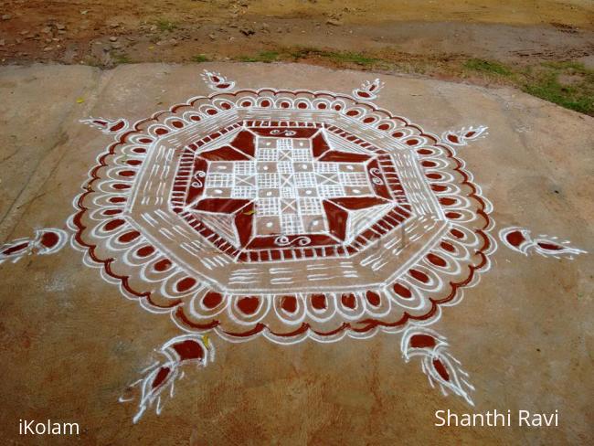 Rangoli: Aadi peruku rangoli