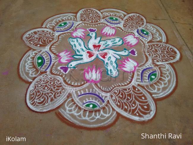 Rangoli: Navarathri Rangoli Day 7 - 2015