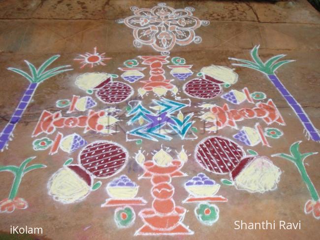 Rangoli: pongal rangoli