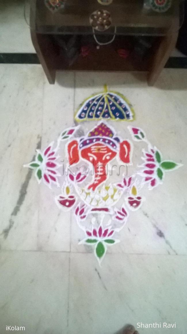 Rangoli: Ganesha rangoli