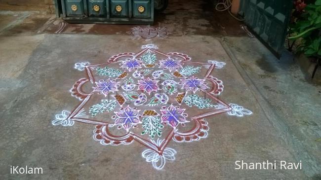 Rangoli: Tulsi pooja rangoli