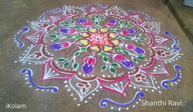 Rangoli: karthigai rangoli