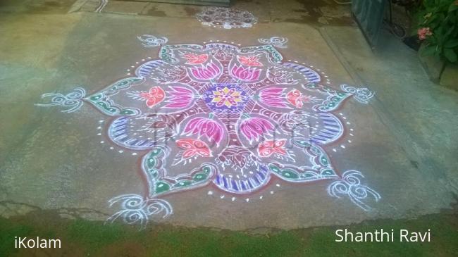 Rangoli: karthigai deepam rangoli