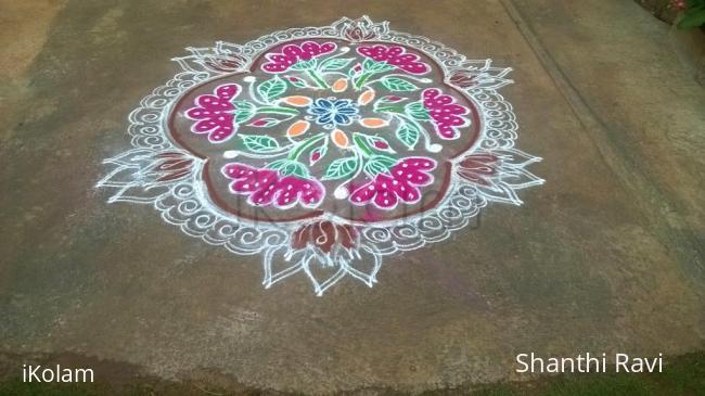 Rangoli: Welcome Marghali- kolam day 1