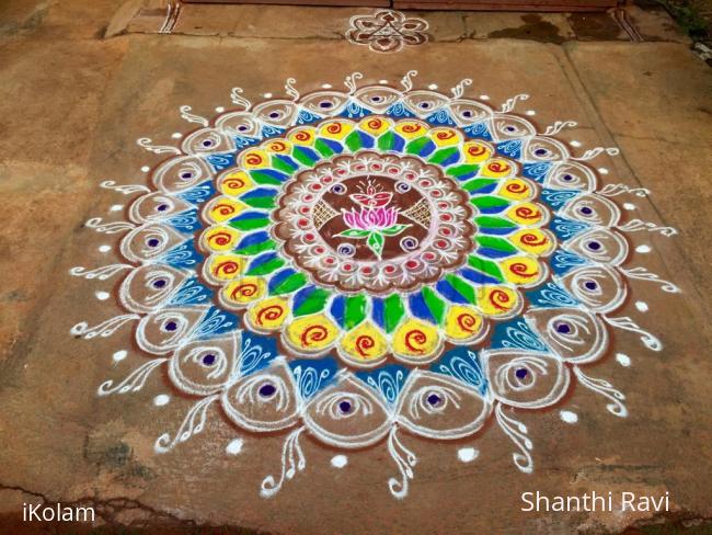 Rangoli: Navarathri rangoli Day 10 - 2015