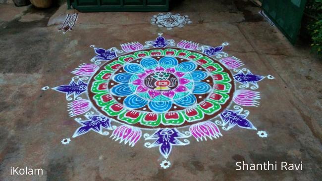 Rangoli: Varamahalakshmi rangoli