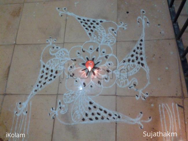 Rangoli: free hand